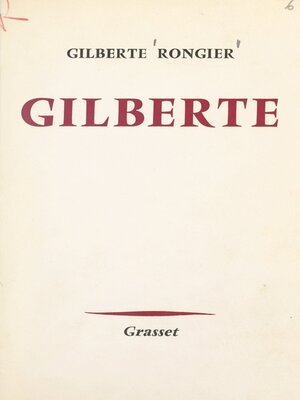 cover image of Gilberte